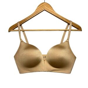 Soma Womens Bra 34D Nude Wireless Push-up Bra Adjustable